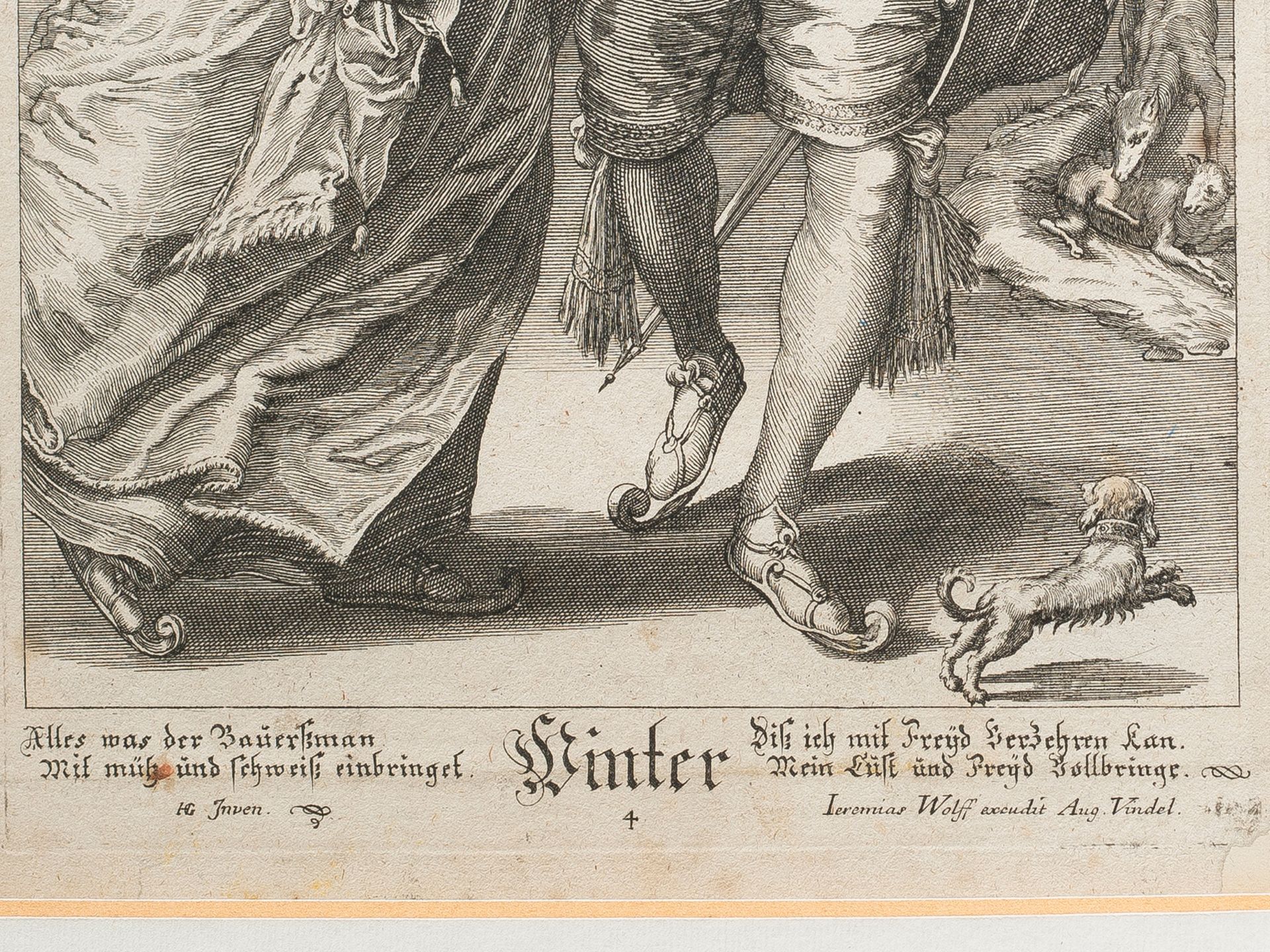 Jeremias Wolff, Augsburg 1663 - 1724 Augsburg, Winter - Bild 5 aus 6