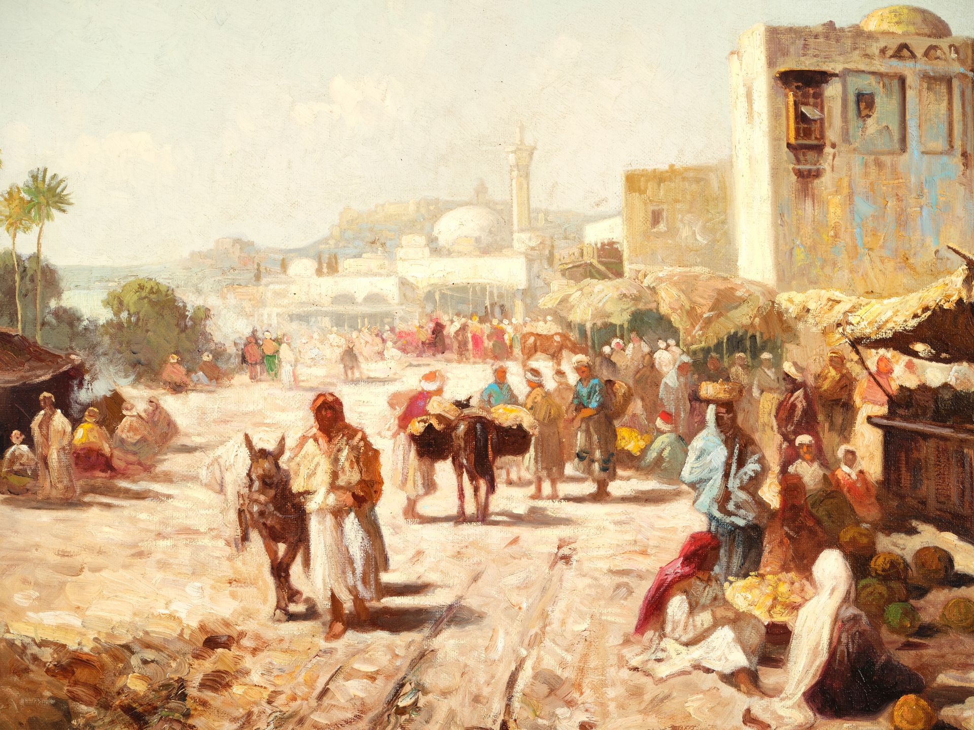Robert Alott, Graz 1850 - 1910 Wien, Motiv aus Nordafrika - Bild 4 aus 7