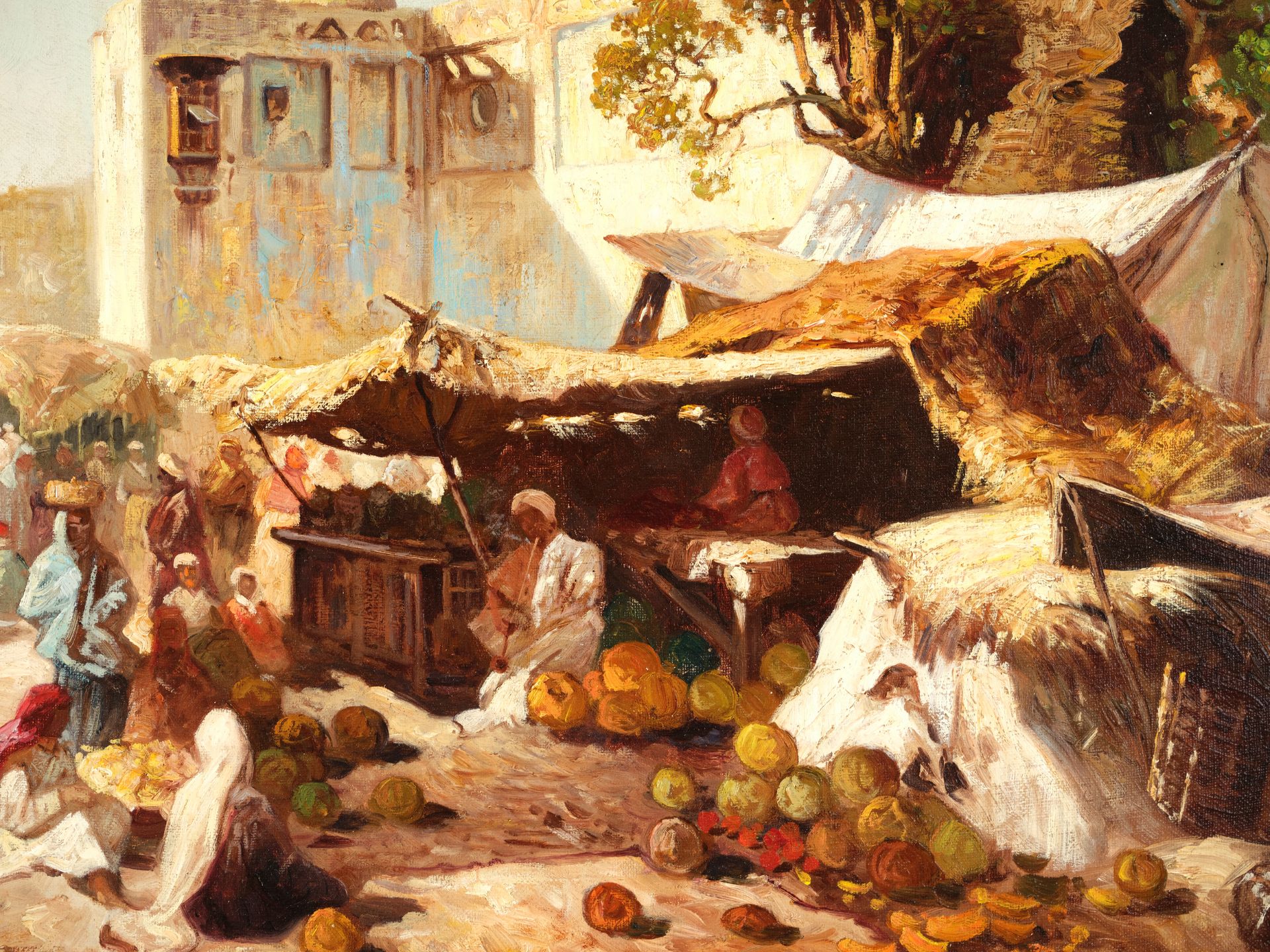 Robert Alott, Graz 1850 - 1910 Wien, Motiv aus Nordafrika - Bild 3 aus 7