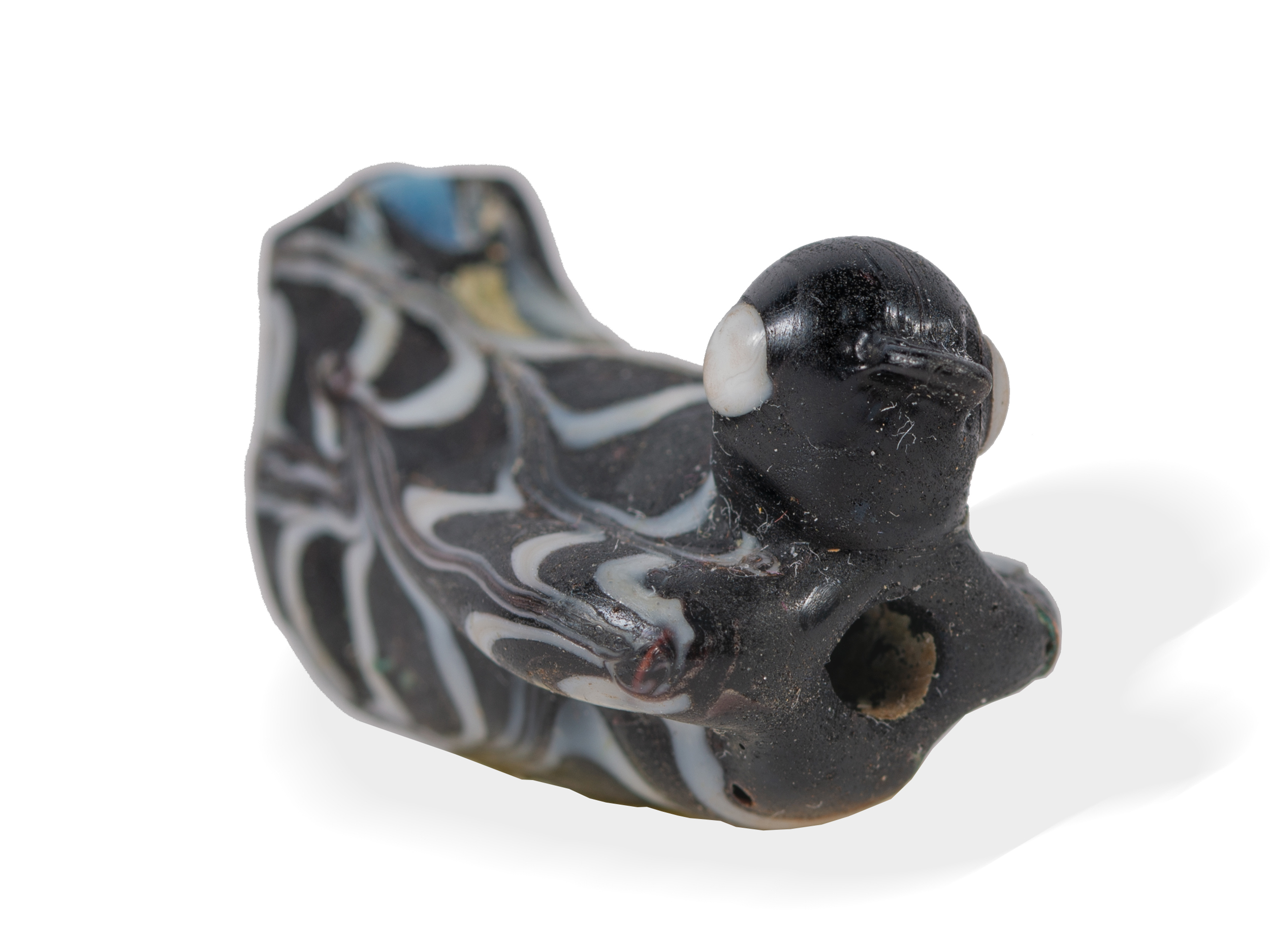 Phoenician sand core glass, In the form of a bird - Image 2 of 4