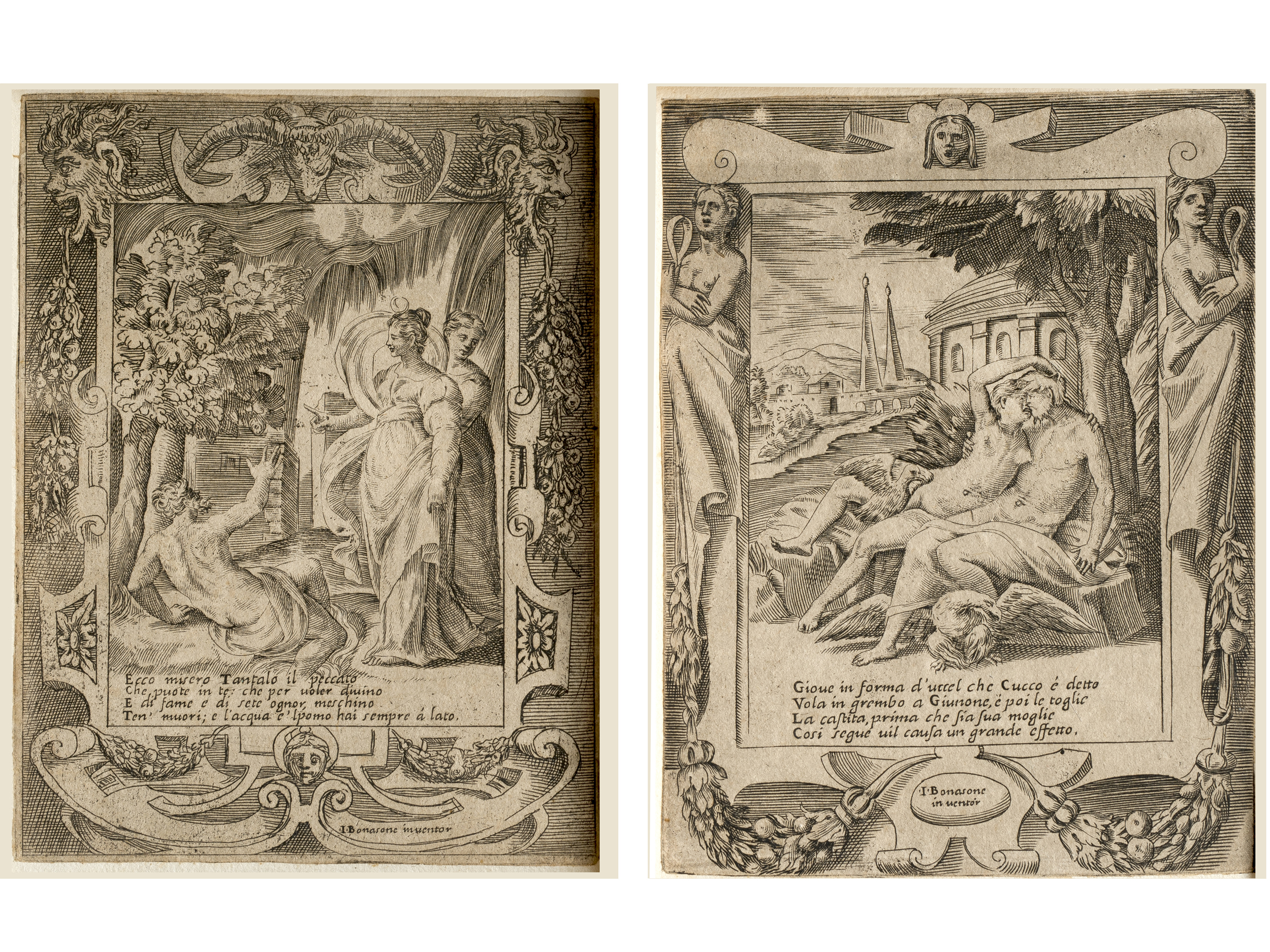 Giulia Bonasone, 1531 - 1574, Vier Kupferstiche aus der Serie - Bild 3 aus 9