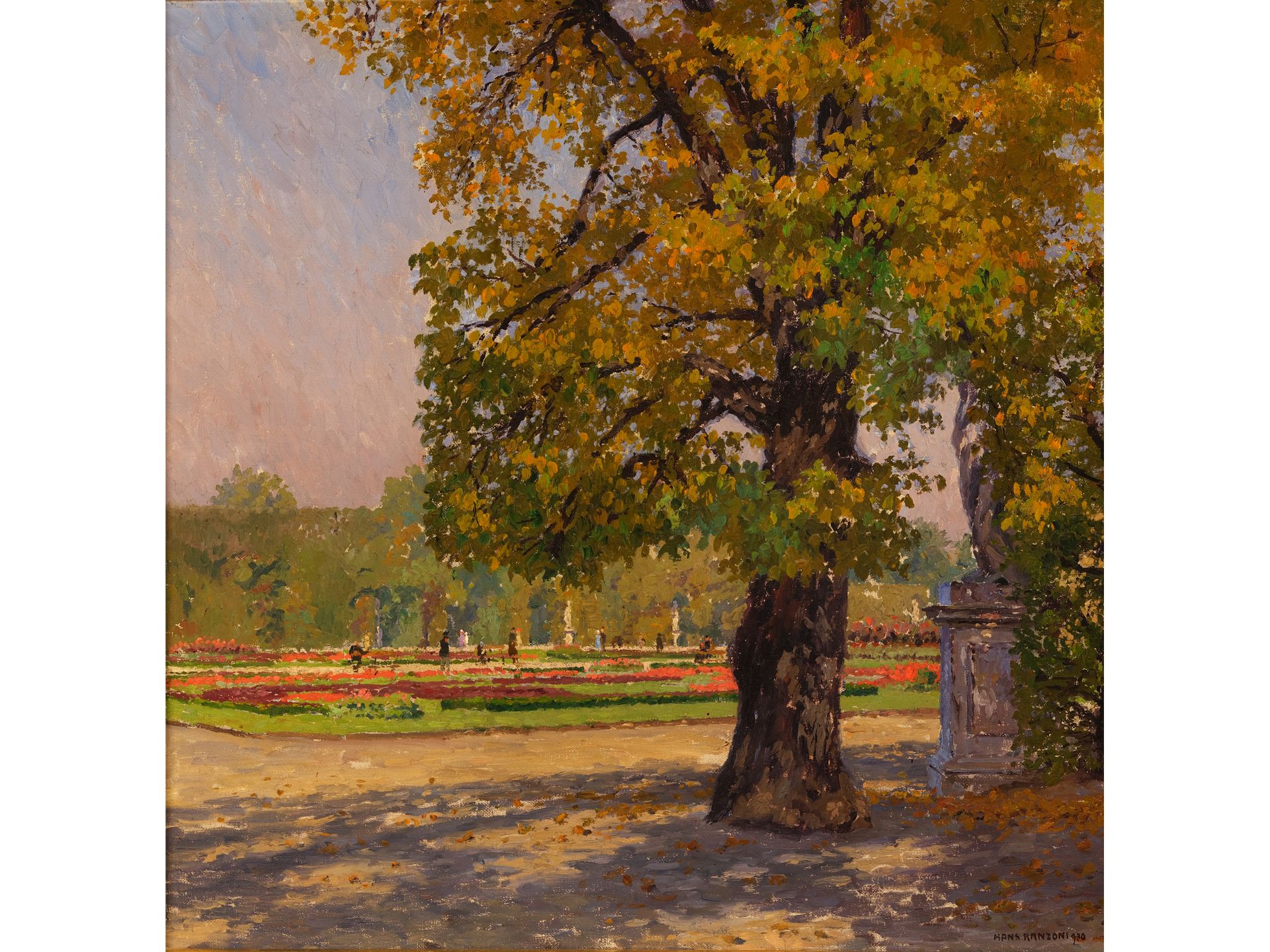 Hans Ranzoni der Ältere, Wien 1868 - 1956 Krems an der Donau, Motiv aus Schönbrunn