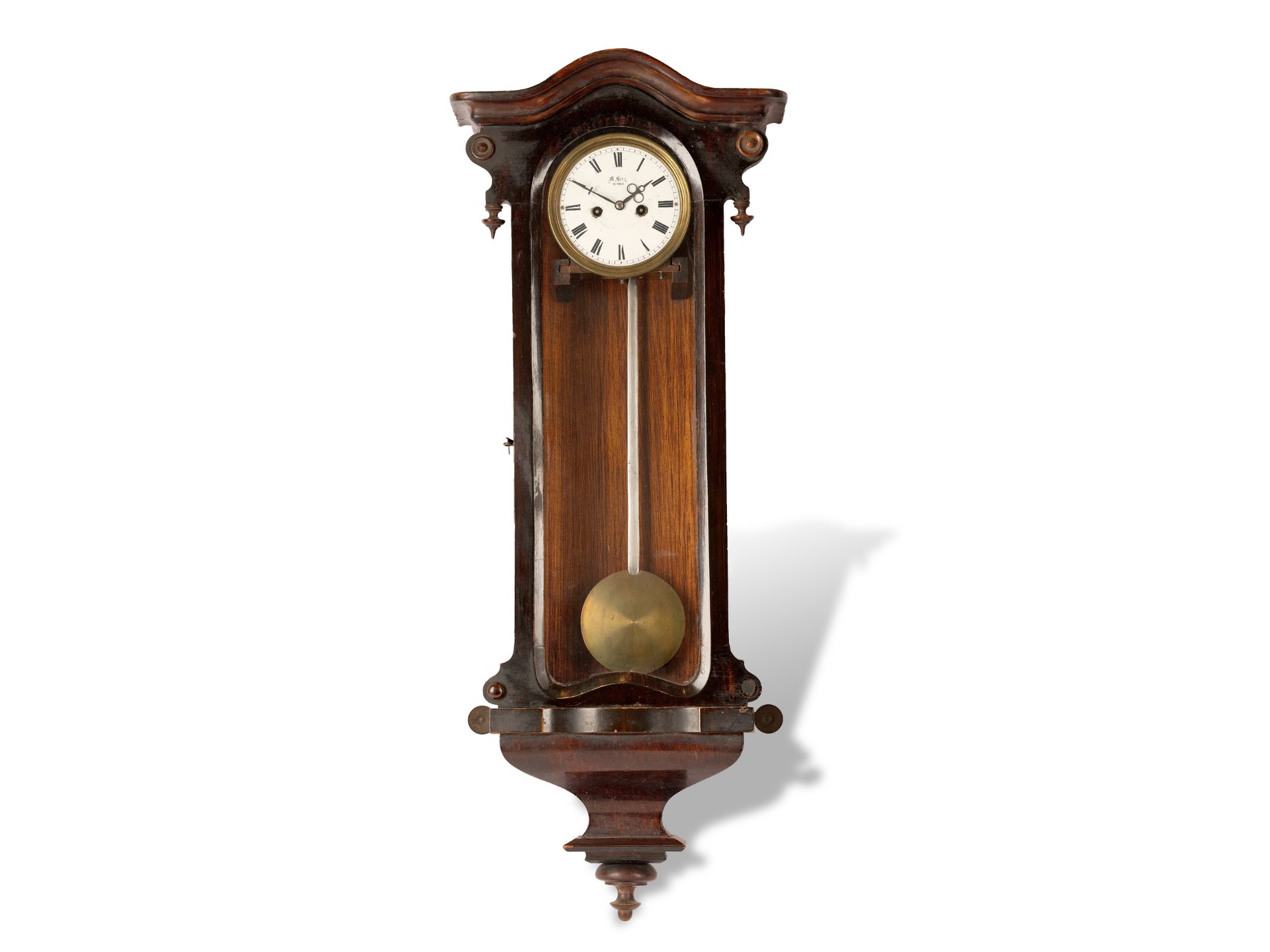 Late Biedermeier Dachluhr, Around 1860/70, Movement half hour strike