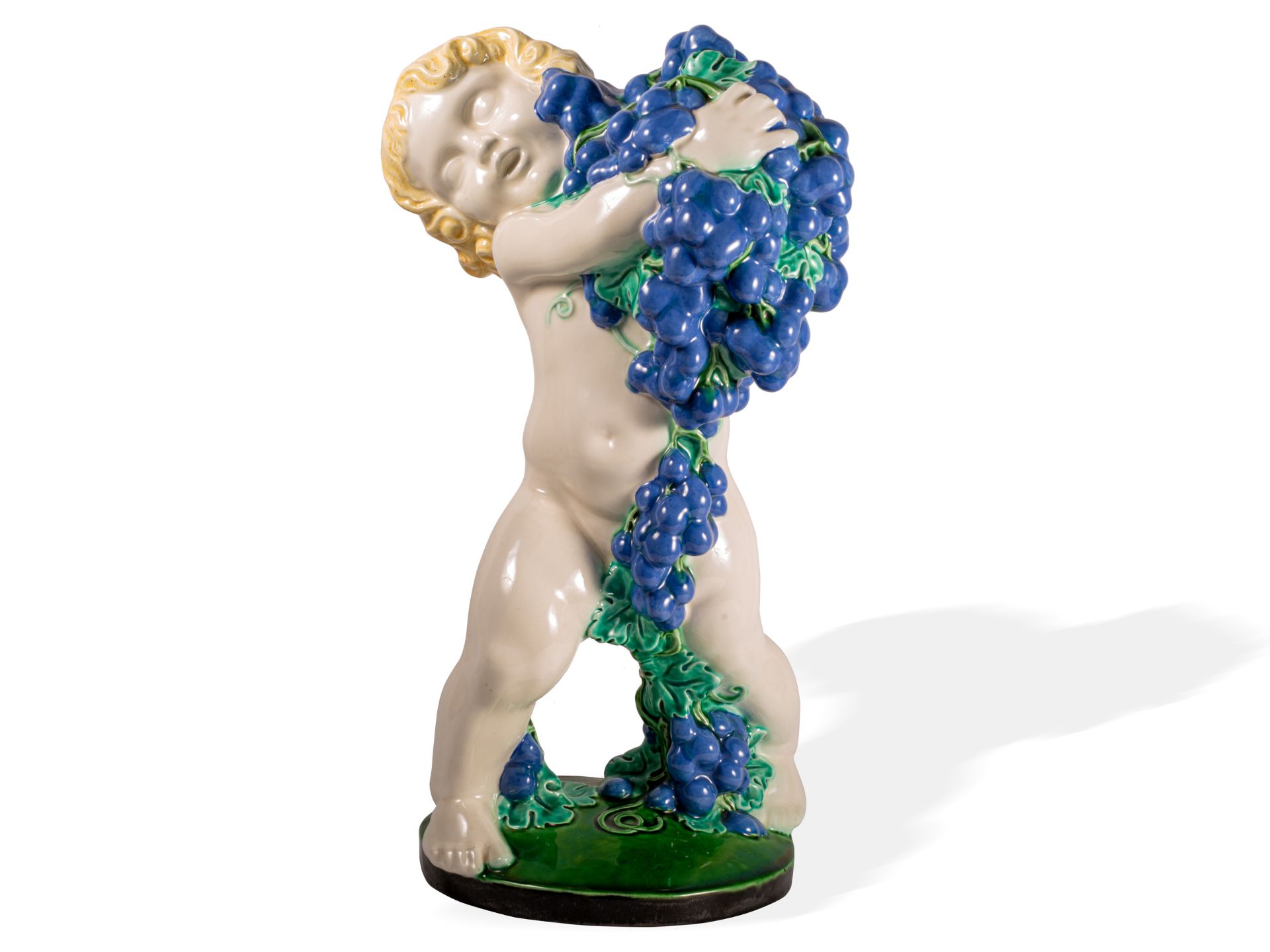 Michael Powolny, Judenburg 1871 - 1954 Wien, Putto mit Trauben "Herbst"