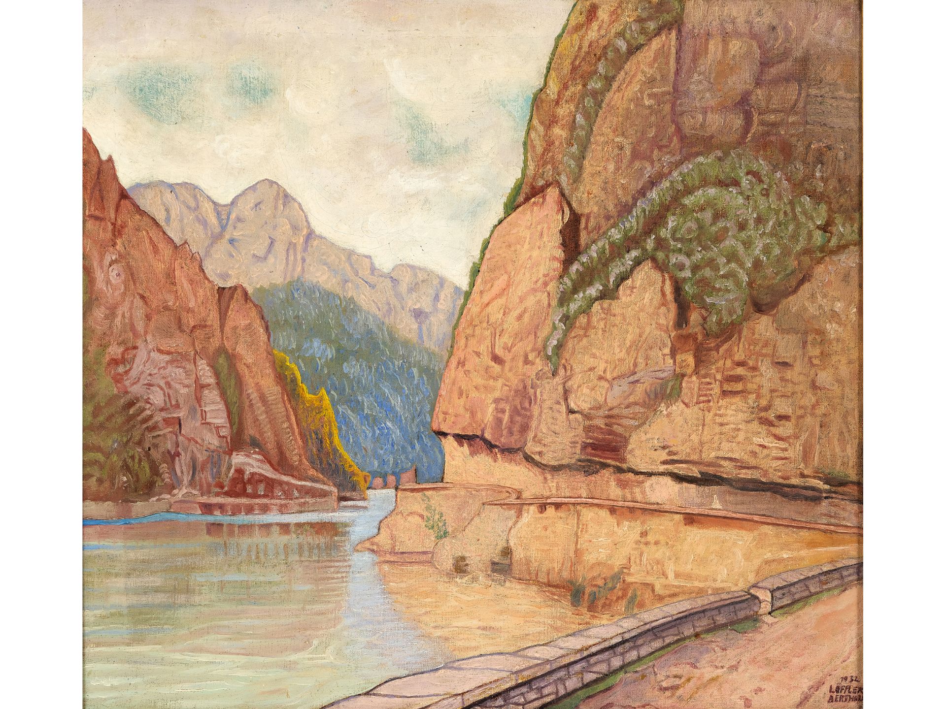 Bertold Löffler, Nieder-Rosenthal bei Reichenberg 1874 - 1960 Wien, Alpensee