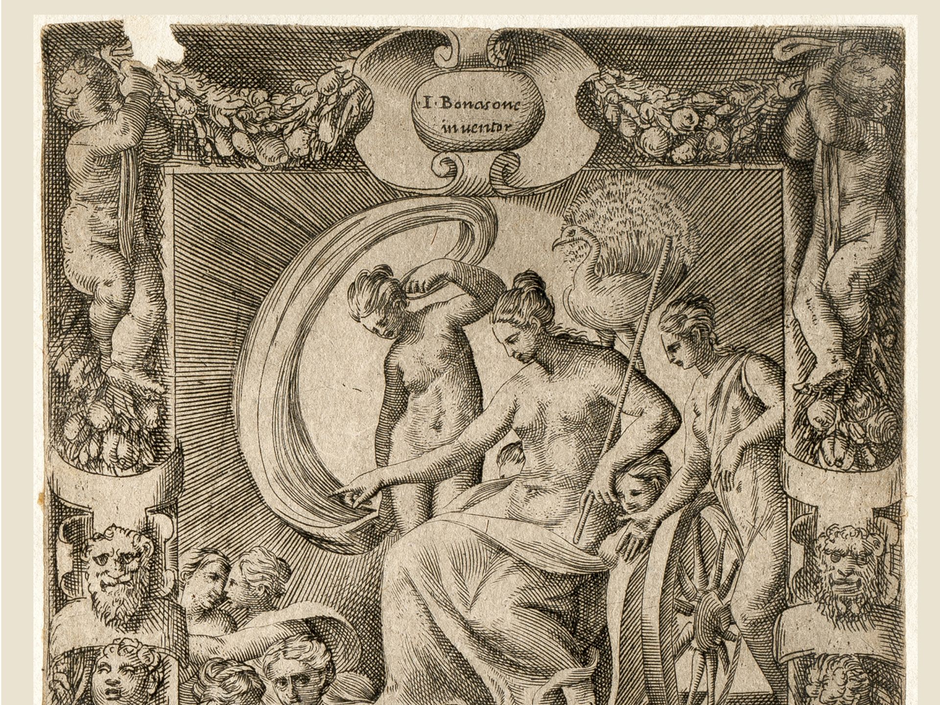 Giulia Bonasone, 1531 - 1574, Vier Kupferstiche aus der Serie - Bild 6 aus 9