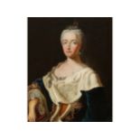 Unbekannter Maler, Portrait von Maria Amalia von Österreich (1701-1756), Um 1730