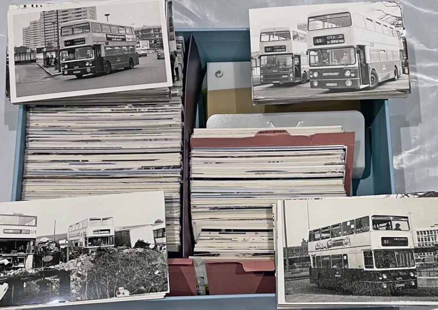 From the David Harvey Photographic Archive: a box of approx 1,200 b&w and colour, postcard-size