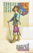 1931 London Underground double-royal poster [King] 'Charles II 1625-1649, visit the Royal Deer