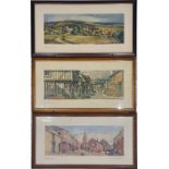 Selection (3) of glazed LANDSCAPE CARRIAGE PRINTS from the 1945-57 LNER/BR(E) series and