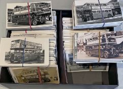 From the David Harvey Photographic Archive: a box of approx 1,200 b&w postcard-size PHOTOGRAPHS of