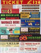 Quantity (27) of 1950s/60s Jersey Motor Transport BUS INTERIOR/WINDOW SLIP etc POSTERS. Various