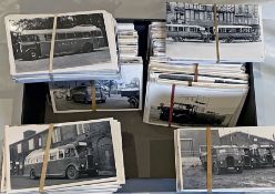 From the David Harvey Photographic Archive: a box of approx 800 b&w, postcard-size PHOTOGRAPHS of