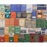 Large quantity (48) of mainly 1950s/60s bus TIMETABLE etc BOOKLETS from a wide range of operators