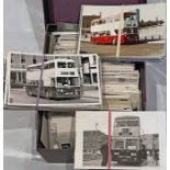 From the David Harvey Photographic Archive: a box of 700+ b&w & colour, postcard-size PHOTOGRAPHS of