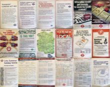 Quantity (21) of 1960s-80s London Transport double-royal POSTERS on a wide variety of subjects (