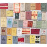 Quantity (40) of bus TIMETABLE etc BOOKLETS from 1937-1970 (mostly 1950s/60s) from a wide range of