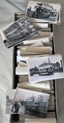 Very large quantity (approx 1,400) of mainly postcard-size, b&w & colour BUS & COACH etc PHOTOGRAPHS