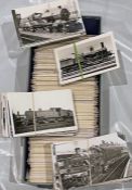 From the David Harvey Photographic Archive: a box of approx 1,100 b&w, postcard-size PHOTOGRAPHS