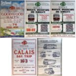 Selection (5) of 1930s double-crown COACH POSTERS comprising 4 x MTC Motor Coach Services : Goodwood