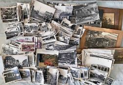 Large quantity (approx 700) of b&w PHOTOGRAPHS of buses and commercial vehicles taken from the early