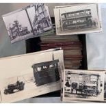 From the David Harvey Photographic Archive: a box of 600+ b&w, mainly postcard-size PHOTOGRAPHS of