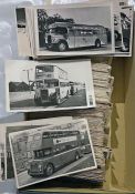 Large quantity (c800) of b&w, postcard-size PHOTOGRAPHS of Walter Alexander buses and coaches across