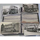 From the David Harvey Photographic Archive: a box of approx 1,500 b&w postcard-size PHOTOGRAPHS of