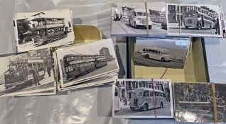 From the David Harvey Photographic Archive: 2 boxes containing 500+ b&w postcard-size PHOTOGRAPHS of