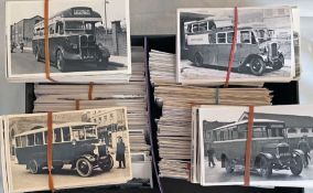 From the David Harvey Photographic Archive: a box of approx 1,300 b&w postcard-size PHOTOGRAPHS of