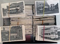 From the David Harvey Photographic Archive: Box containing 1,600+ b&w postcard-size PHOTOGRAPHS of