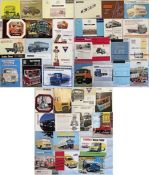 Quantity (40+) of 1950s/60s lorry and van MANUFACTURERS' BROCHURES & PAMPHLETS including Bedford,