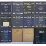 Quantity (12) of c1950s/60s Bristol Tramways & Carriage Co Ltd SPARE PARTS LISTS & MANUALS including