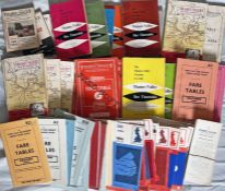 Large quantity (58) of 1950s/60s/70s bus TIMETABLE & FARETABLE BOOKLETS from Thames Valley and Alder