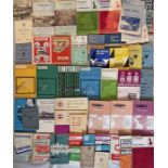 Large quantity (50) of 1950s/60s/70s bus TIMETABLE & FARETABLE BOOKLETS from operators A-D and