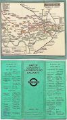 1926 London Underground linen-card POCKET MAP from the Stingemore-designed series of 1925-32. This