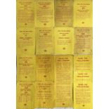 Quantity (16) of London Transport "Buses for Trolleybuses" PANEL POSTERS (aka as 'Yellow Perils')