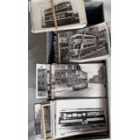 From the David Harvey Photographic Archive: a box of approx 900 b&w, postcard-size PHOTOGRAPHS of