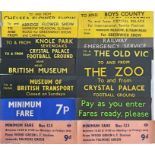 Quantity (40) of 1960s/70s London Transport SLIPBOARD POSTERS for RT & Routemaster buses. A