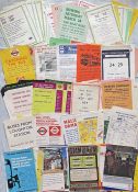 Considerable quantity (c200) of mainly 1960s/70s London Transport bus stop PANEL POSTERS including