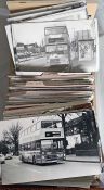 From the David Harvey Photographic Archive: a box of 850+ b&w & colour, postcard-size PHOTOGRAPHS of