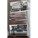 From the David Harvey Photographic Archive: a box of 1,000+ b&w, postcard-size PHOTOGRAPHS of