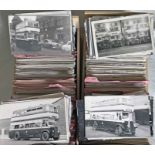 From the David Harvey Photographic Archive: a box of 1,800+ b&w, postcard-size PHOTOGRAPHS of