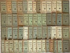 Large quantity (54) of 1960s London Transport Country Buses & Coaches AREA TIMETABLE BOOKLETS (