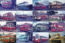 Large quantity (c320) of original 35mm bus & coach COLOUR SLIDES (mostly Agfachrome, 27 are