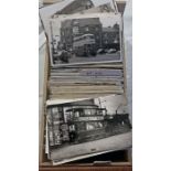 From the David Harvey Photographic Archive: a box of 900+ b&w, postcard-size PHOTOGRAPHS of