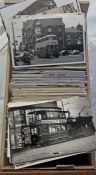 From the David Harvey Photographic Archive: a box of 900+ b&w, postcard-size PHOTOGRAPHS of