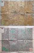 Pair of London General Omnibus Company POSTER MAPS, one from 1929, the other from 1930. These