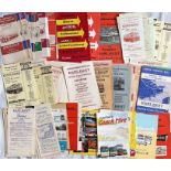 Large quantity (150+) of mainly 1950s-70s East Kent TIMETABLE LEAFLETS for express coach services