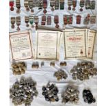 Large quantity (c250 items) of London Bus driver 1919-1970s SAFE DRIVING MEDALS, RIBBONS & CLASPS (